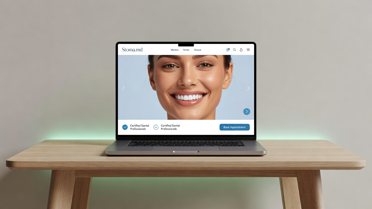 Creare site premium pentru clinică stomatologică: încredere, servicii, programări și imagine profesională medicală.